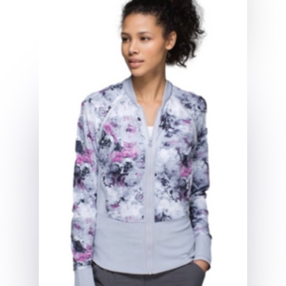 Lululemon If Your Lucky Jacket - Moody Mirage White Deep Navy Silver Fox - Picture 1 of 8
